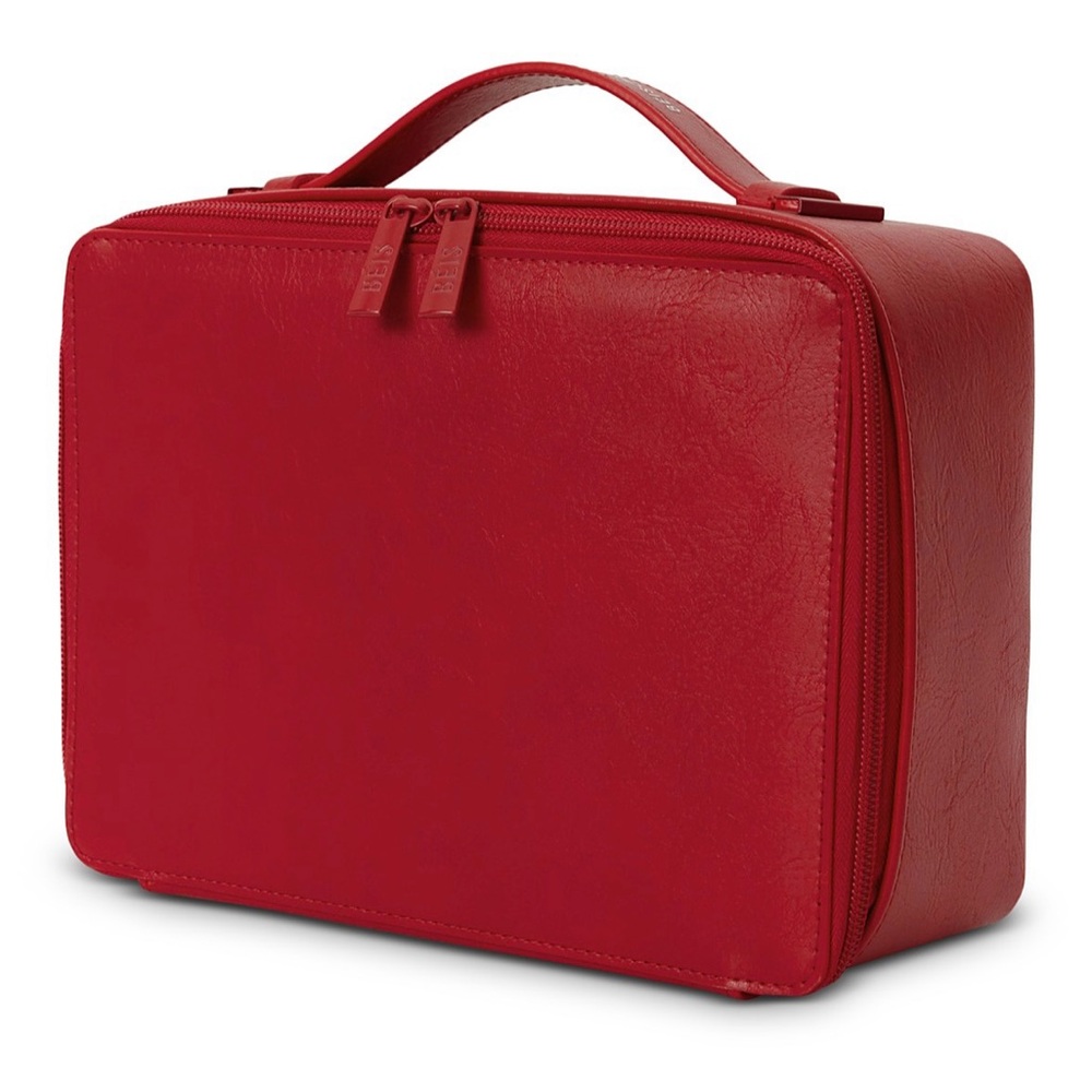 BEIS x Lonely Ghost - The Cosmetic Case in Text Me Red - brand new